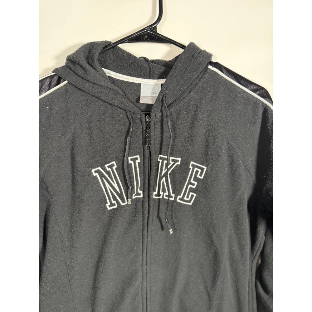 Nike Women's Black Fleece Zip‎ Up Hoodie Athletic Sportswear Size M
